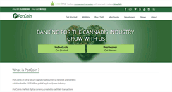 Desktop Screenshot of potcoin.com