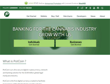 Tablet Screenshot of potcoin.com